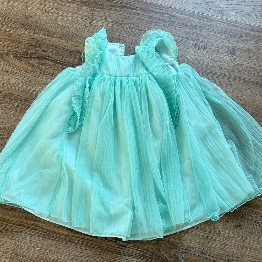 Cherokee Turquoise Glitter Dress